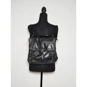 The Sak Black Leather Convertible Backpack Purse – Soft Pebbled Leather